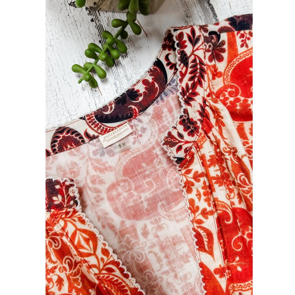 **SOLD** agua Bendita for Anthropologie Elaina Midi Dress (1X) - Picture 5 of 11